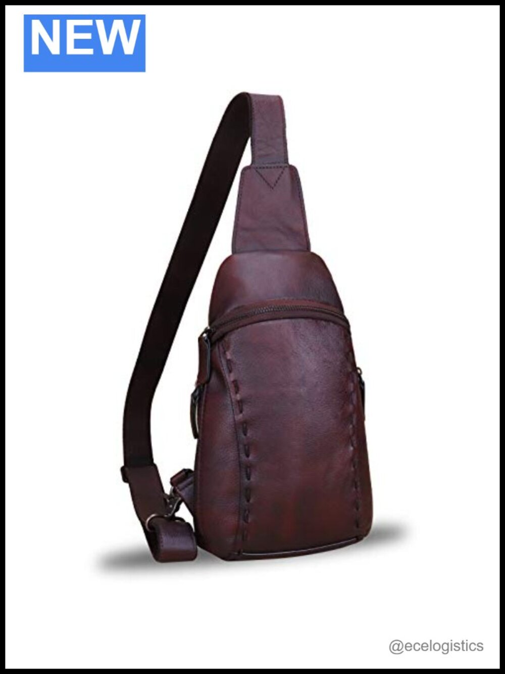 Genuine Leather Sling Bag Crossbody Shoulder Vintage Unisex
